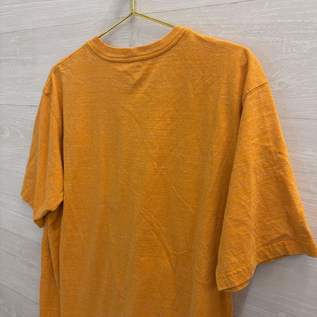 Carhartt Orange Short Sleeve Graphic Tee Large