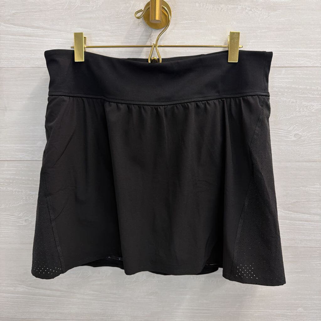 Spanx Black Athletic Skort Extra Large