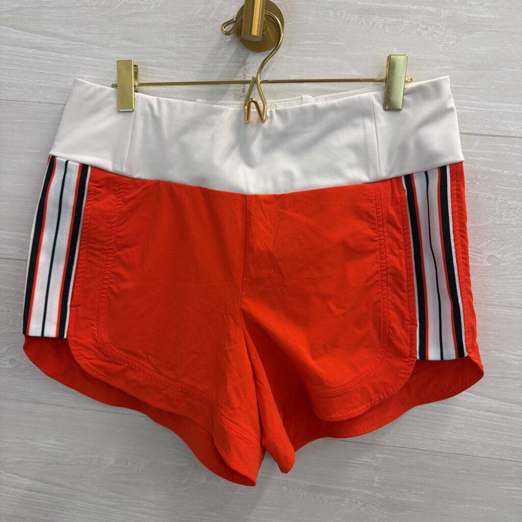 Athleta Red/ White Athletic Shorts 8