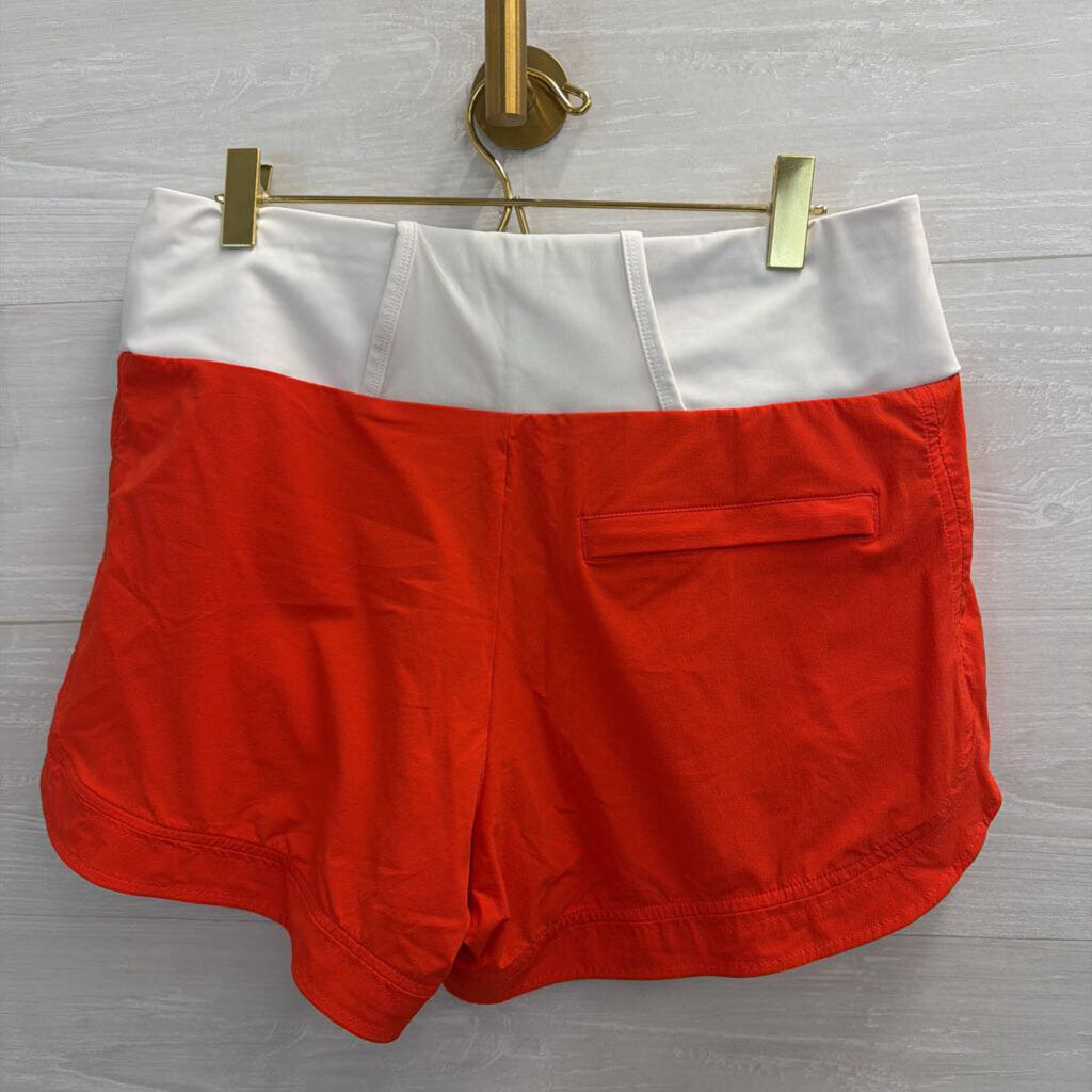 Athleta Red/ White Athletic Shorts 8