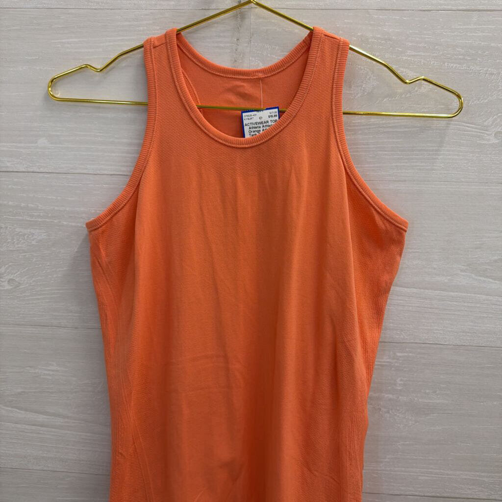Athleta Orange Athletic Tank Top Large