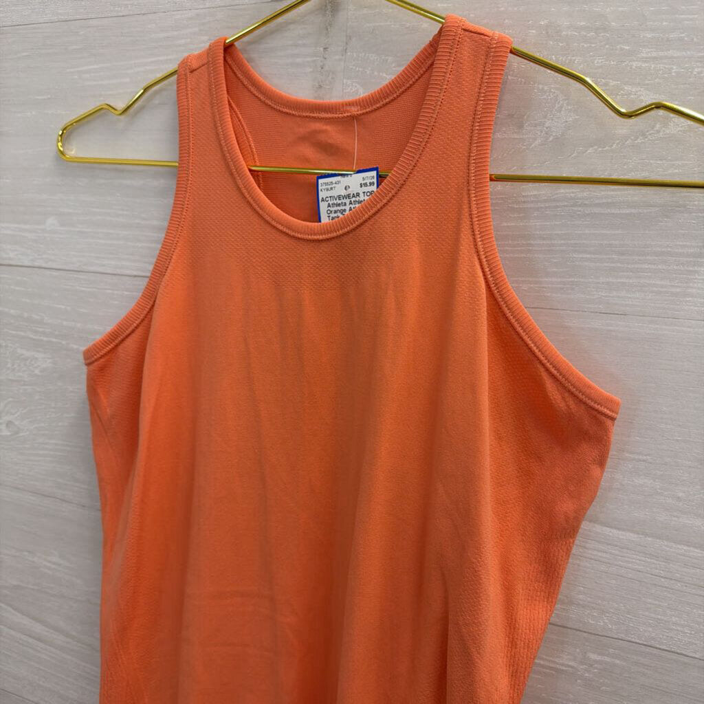 Athleta Orange Athletic Tank Top Large