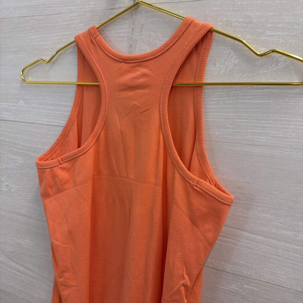 Athleta Orange Athletic Tank Top Large