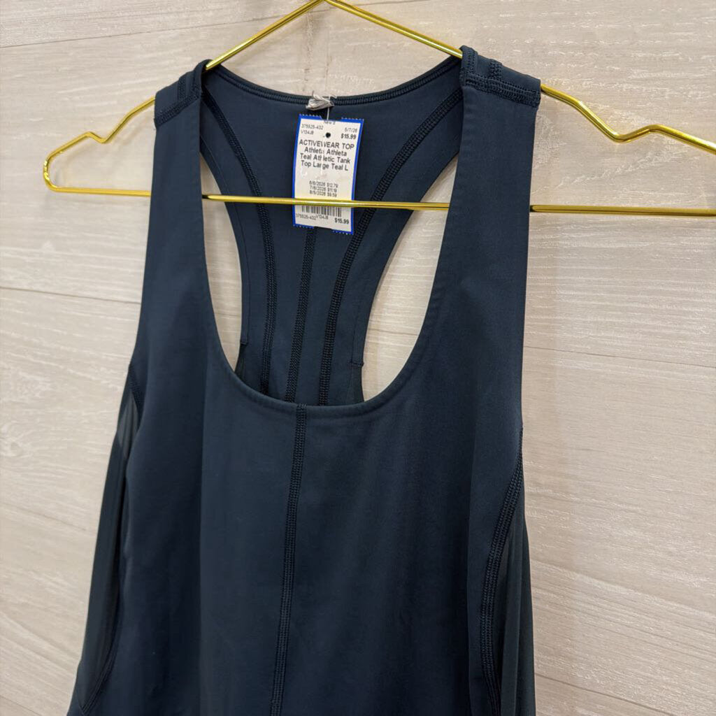 Athleta Teal Athletic Tank Top Large