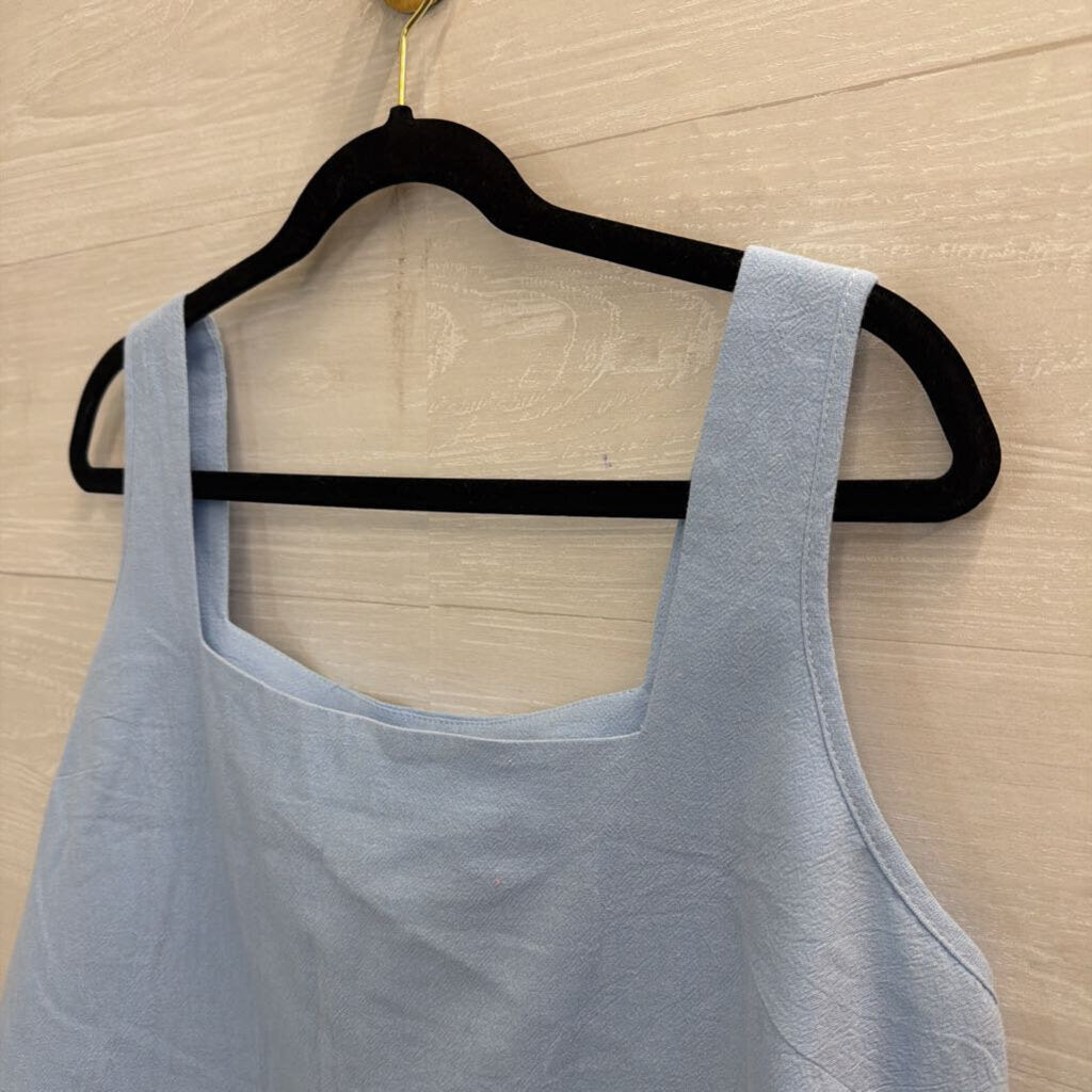 Etosell Blue Blue/ White Trim Tank/ Pants Set Large
