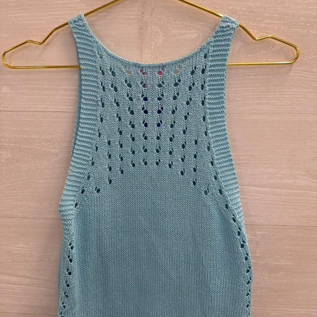 Lilly Pulitzer Blue Knit Tank Top Small