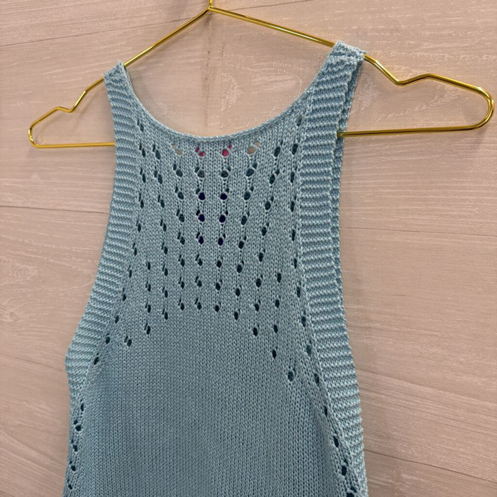 Lilly Pulitzer Blue Knit Tank Top Small