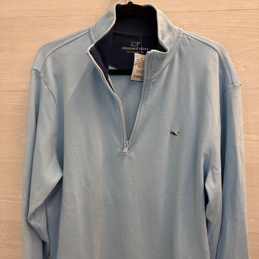 Vineyard Vines Blue Quarter Zip Pullover Medium