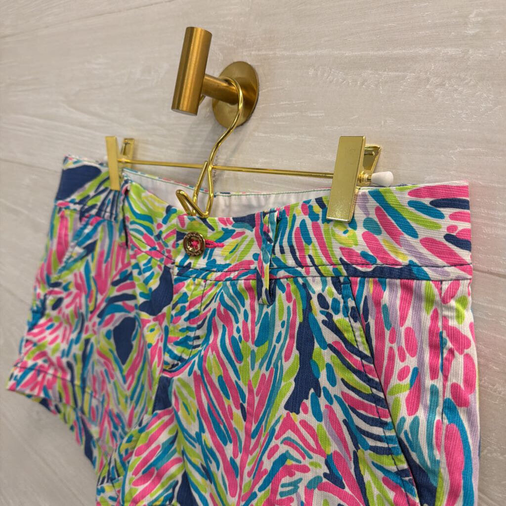 Lilly Pulitzer White/ Multi Print The Walsh Shorts 6