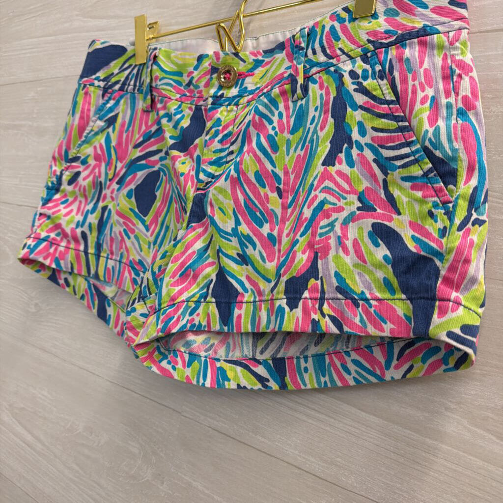 Lilly Pulitzer White/ Multi Print The Walsh Shorts 6