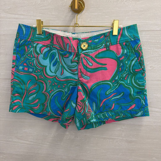 Lilly Pulitzer Blue/ Multi Print The Callahan Shorts 8