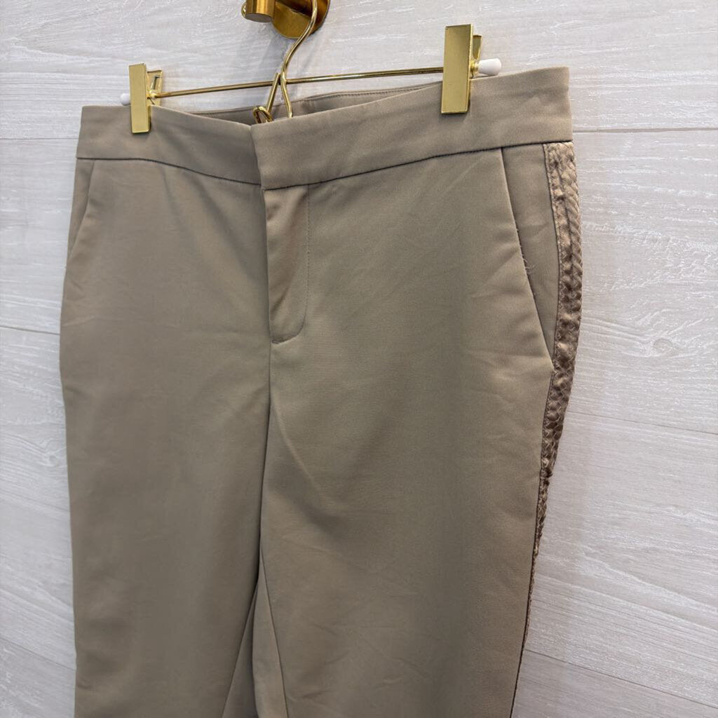 Ecru Brown Side Stripe Pants 6