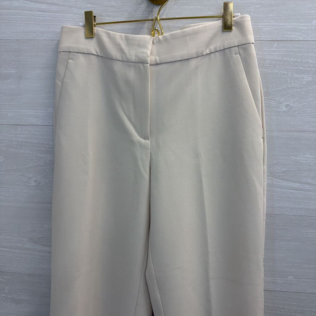 Ann Taylor Cream Wide Leg Trouser Pants 4