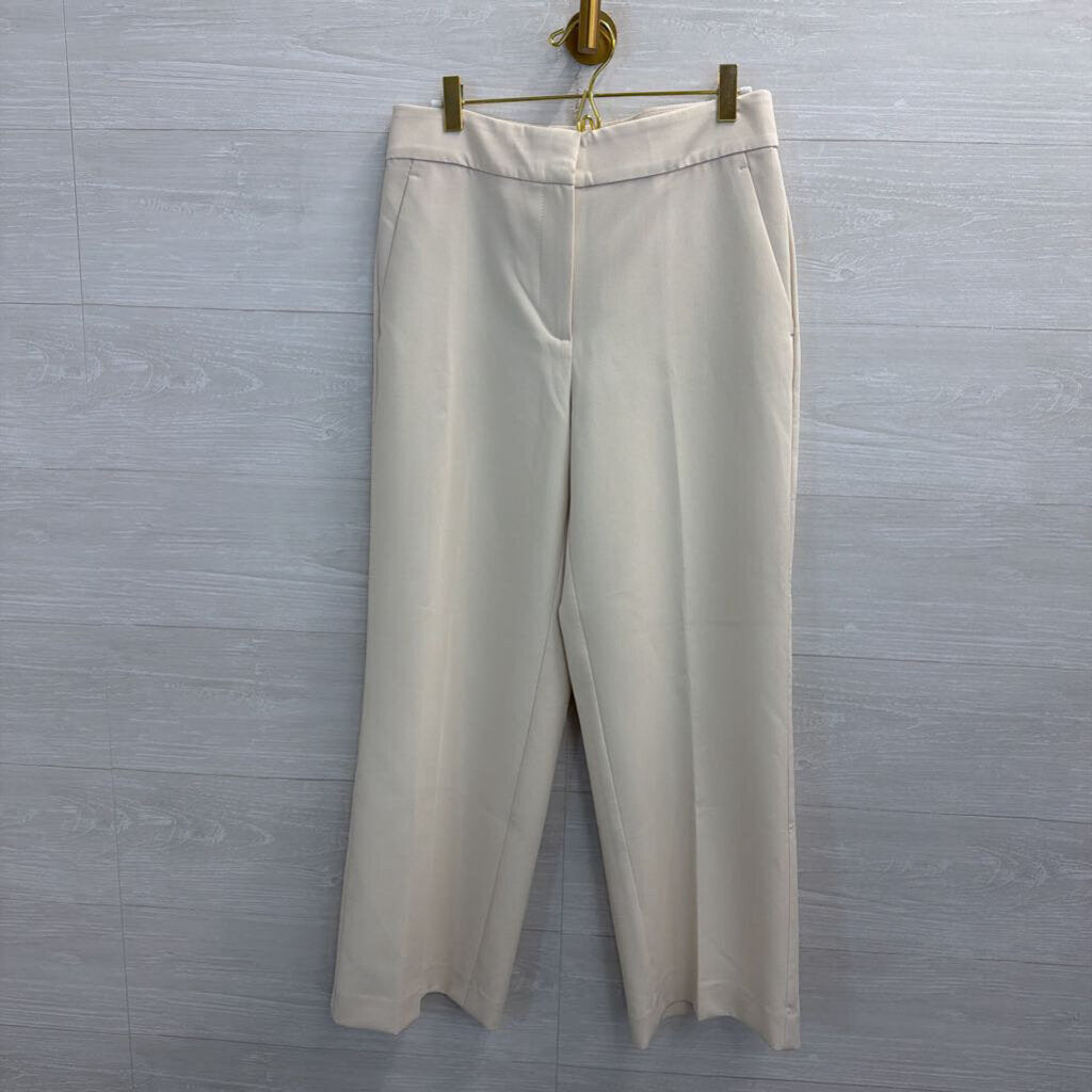 Ann Taylor Cream Wide Leg Trouser Pants 4