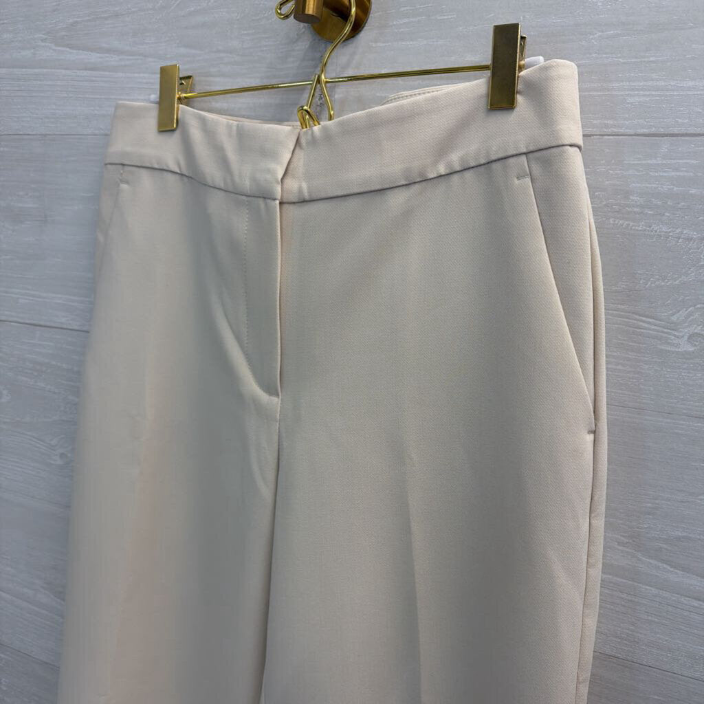 Ann Taylor Cream Wide Leg Trouser Pants 4