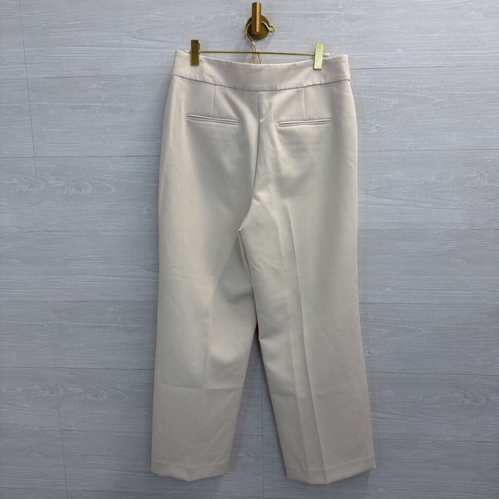 Ann Taylor Cream Wide Leg Trouser Pants 4