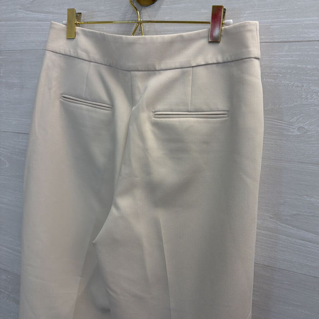 Ann Taylor Cream Wide Leg Trouser Pants 4