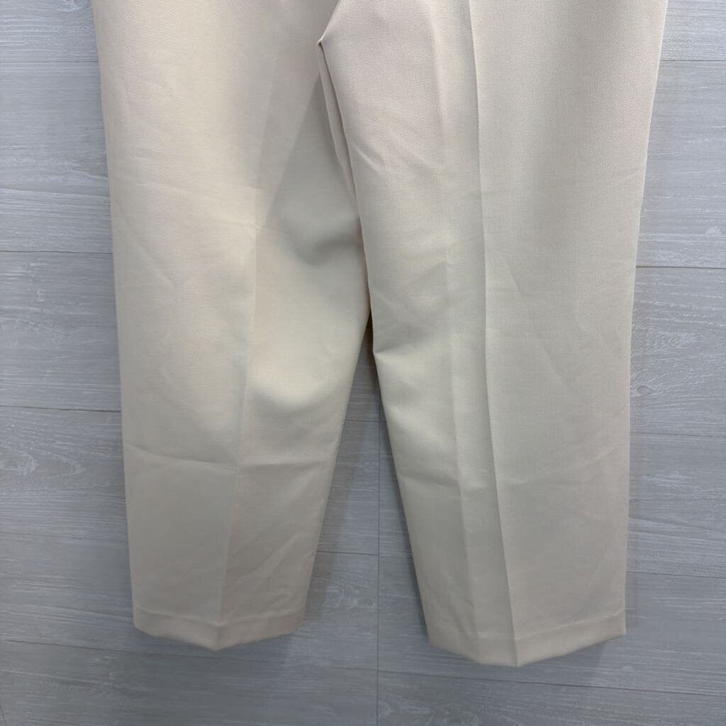 Ann Taylor Cream Wide Leg Trouser Pants 4