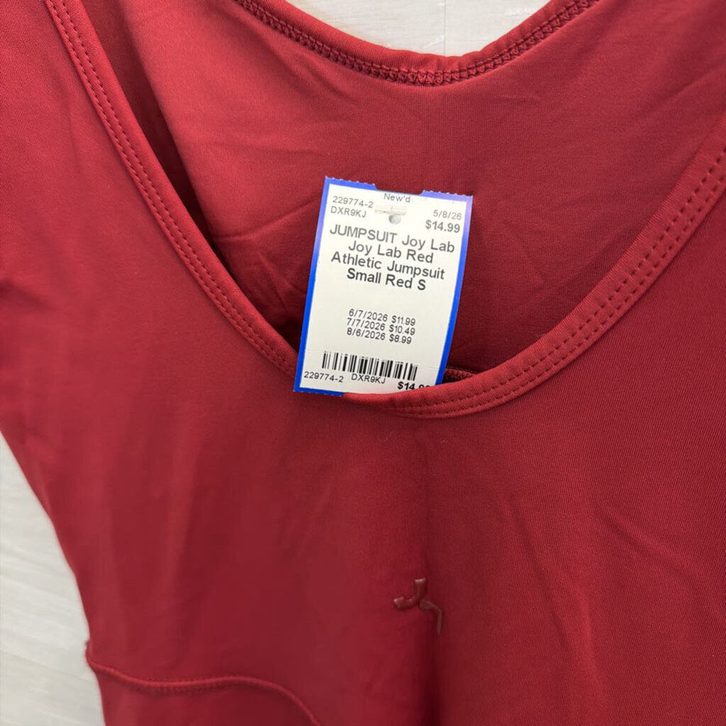 Joy Lab Red Athletic Jumpsuit Small