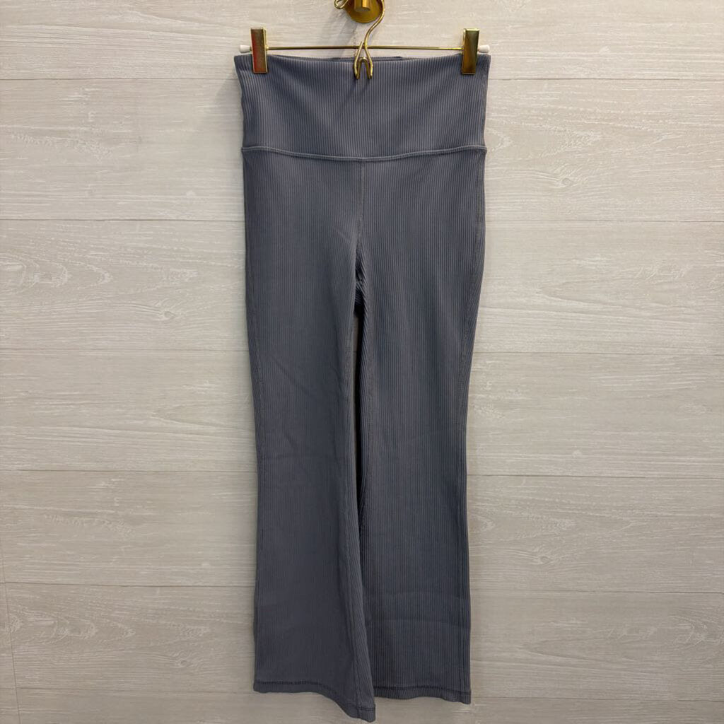 Athleta Blue Elation Rib Crop Flare Leggings Small