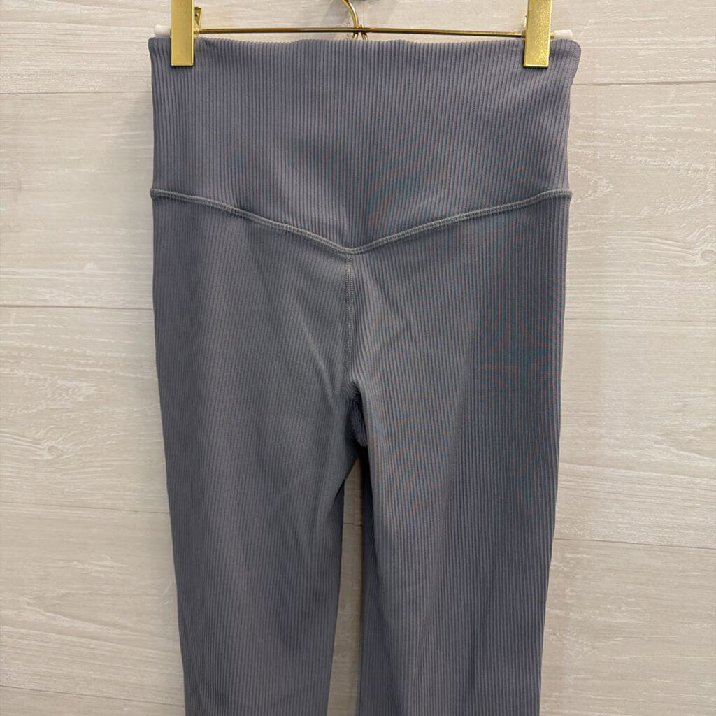 Athleta Blue Elation Rib Crop Flare Leggings Small