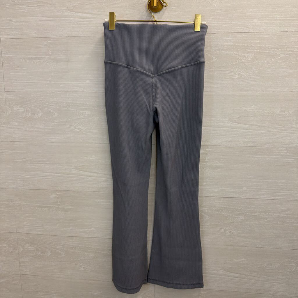 Athleta Blue Elation Rib Crop Flare Leggings Small