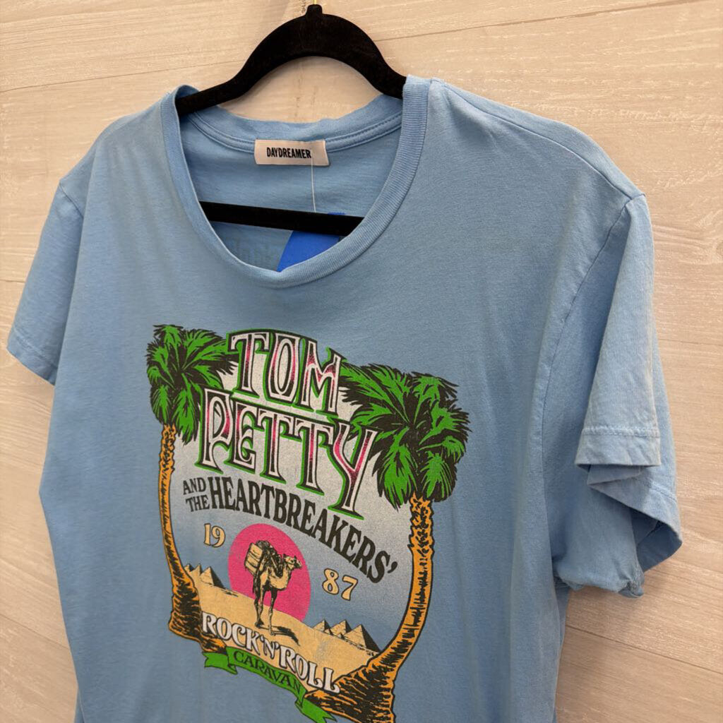 Day Dreamer Blue/ Multi Tom Petty Short Sleeve Graphic Tee Medium