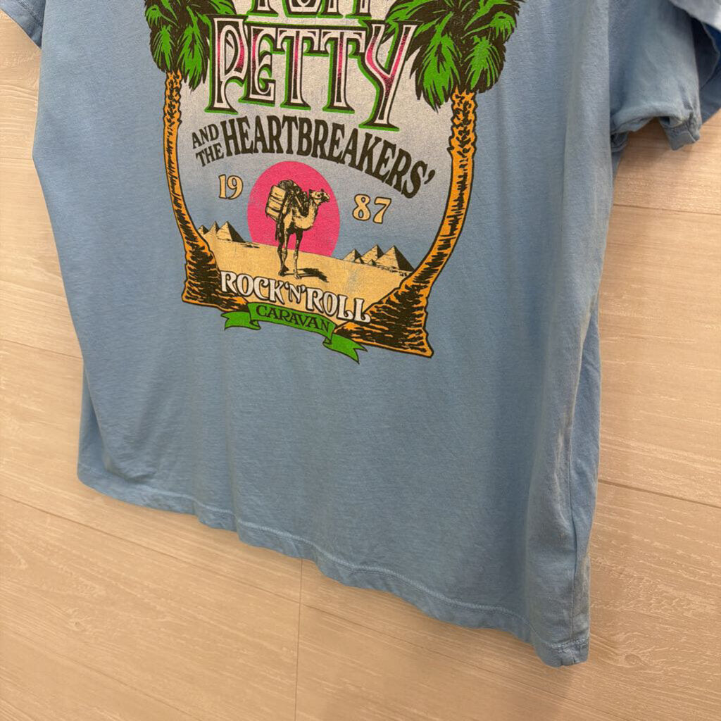 Day Dreamer Blue/ Multi Tom Petty Short Sleeve Graphic Tee Medium