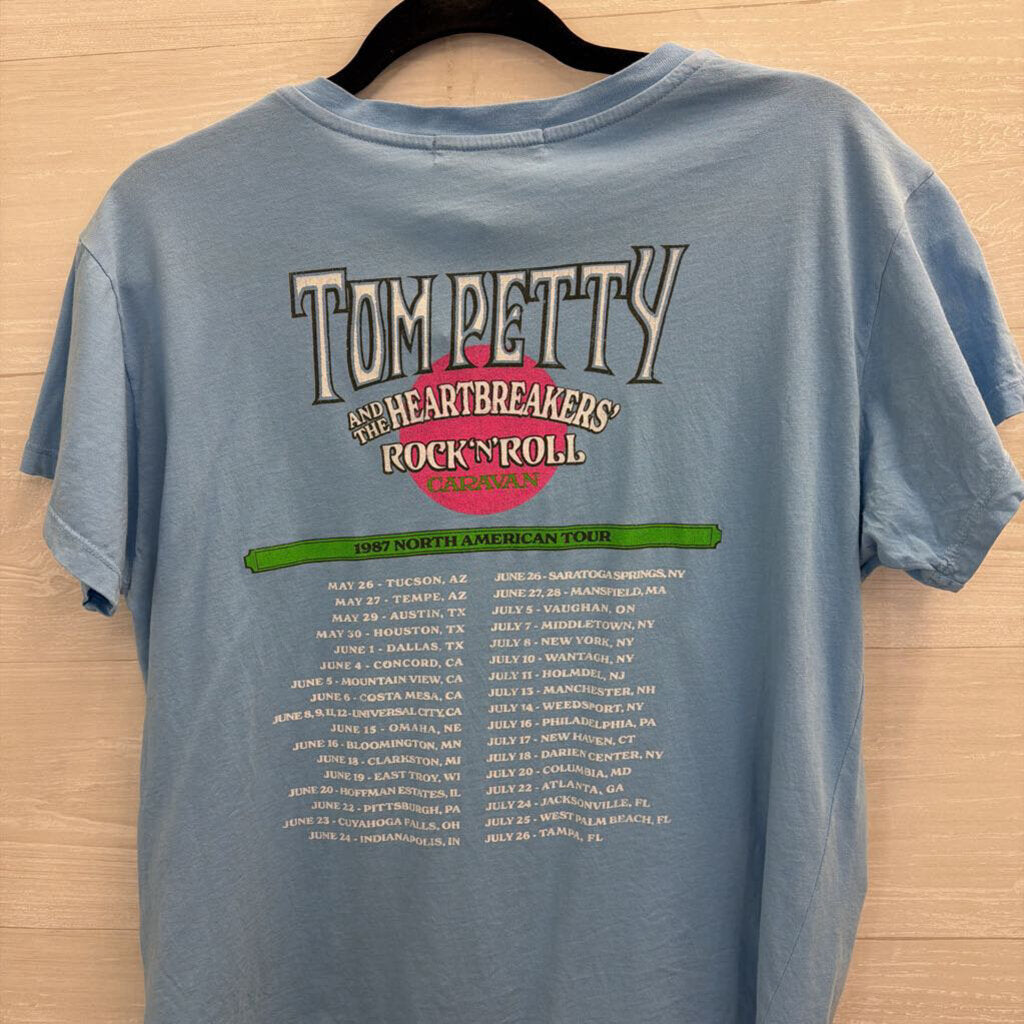 Day Dreamer Blue/ Multi Tom Petty Short Sleeve Graphic Tee Medium