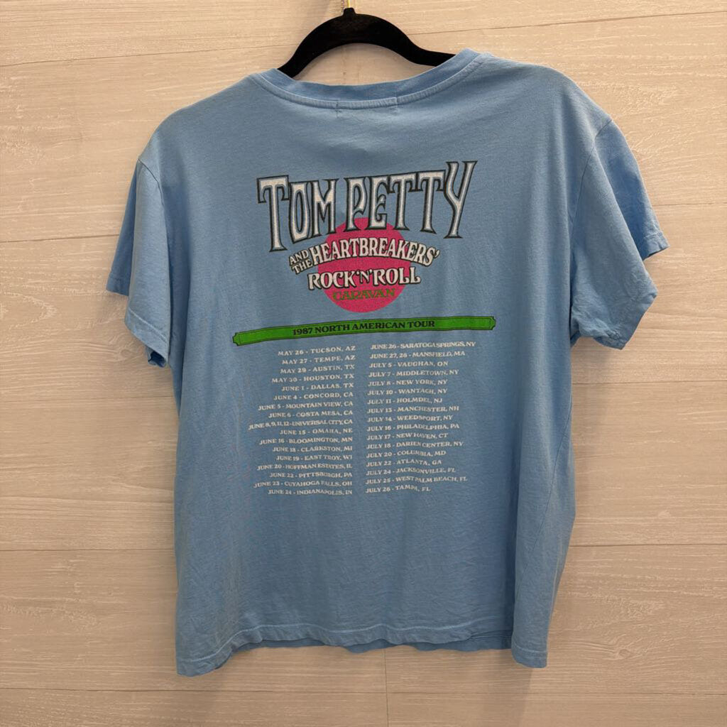 Day Dreamer Blue/ Multi Tom Petty Short Sleeve Graphic Tee Medium