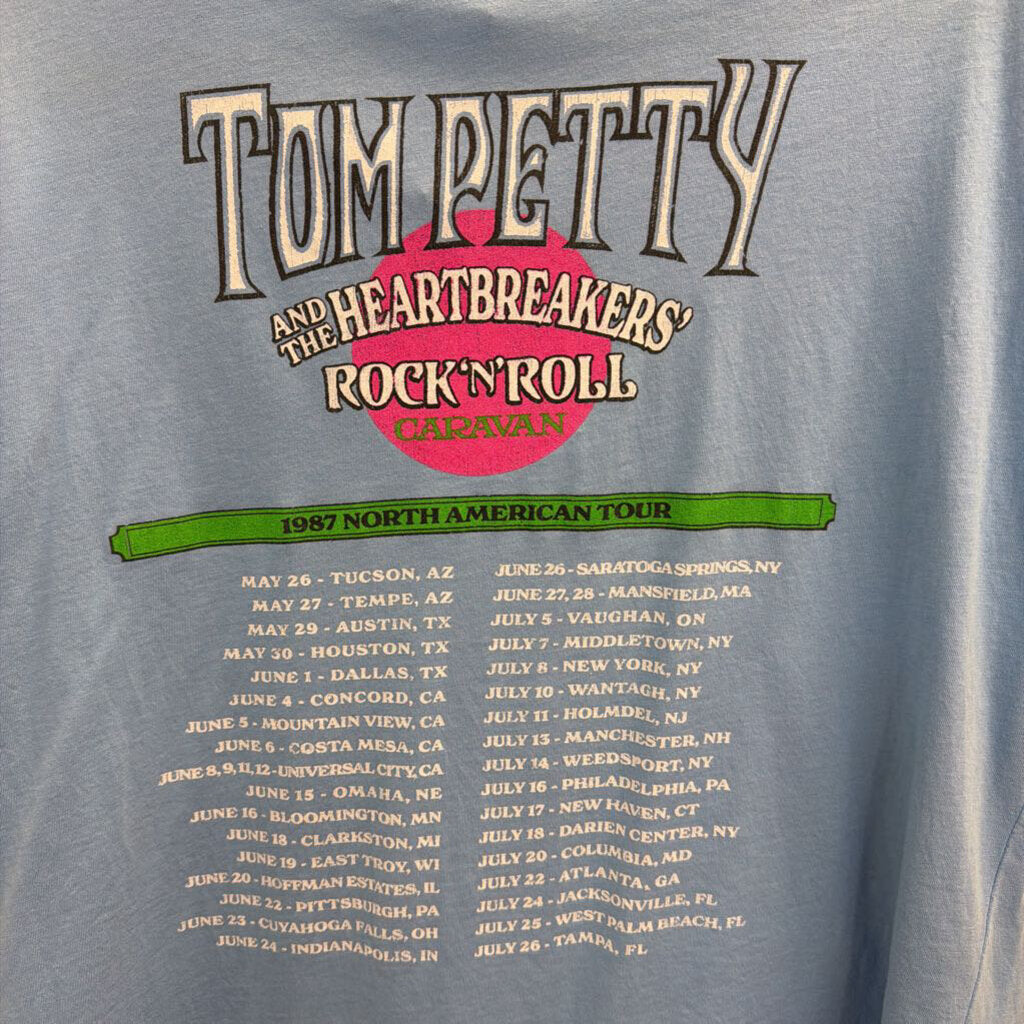 Day Dreamer Blue/ Multi Tom Petty Short Sleeve Graphic Tee Medium