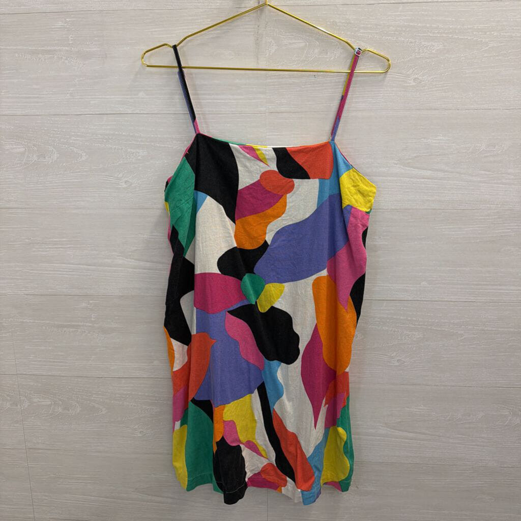 A New Day Multi Color Print Shift Dress Medium