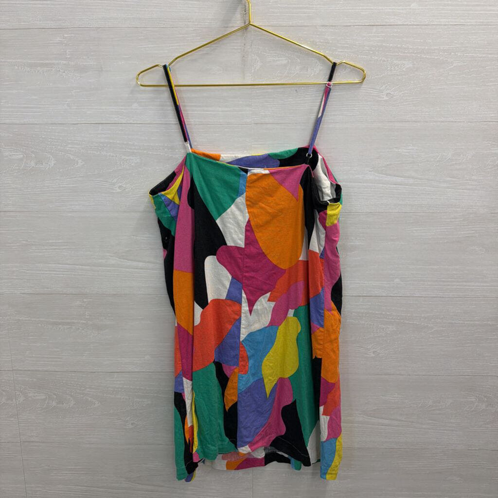 A New Day Multi Color Print Shift Dress Medium