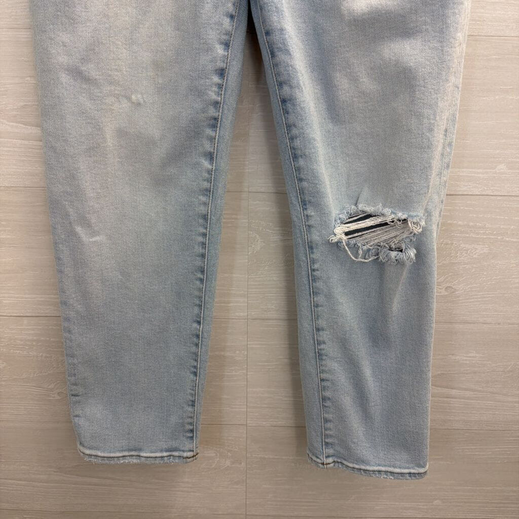 Madewell Light Wash Mid Rise Classic Straight Leg Jeans 29