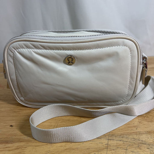 Lululemon Cream Crossbody Camera Bag