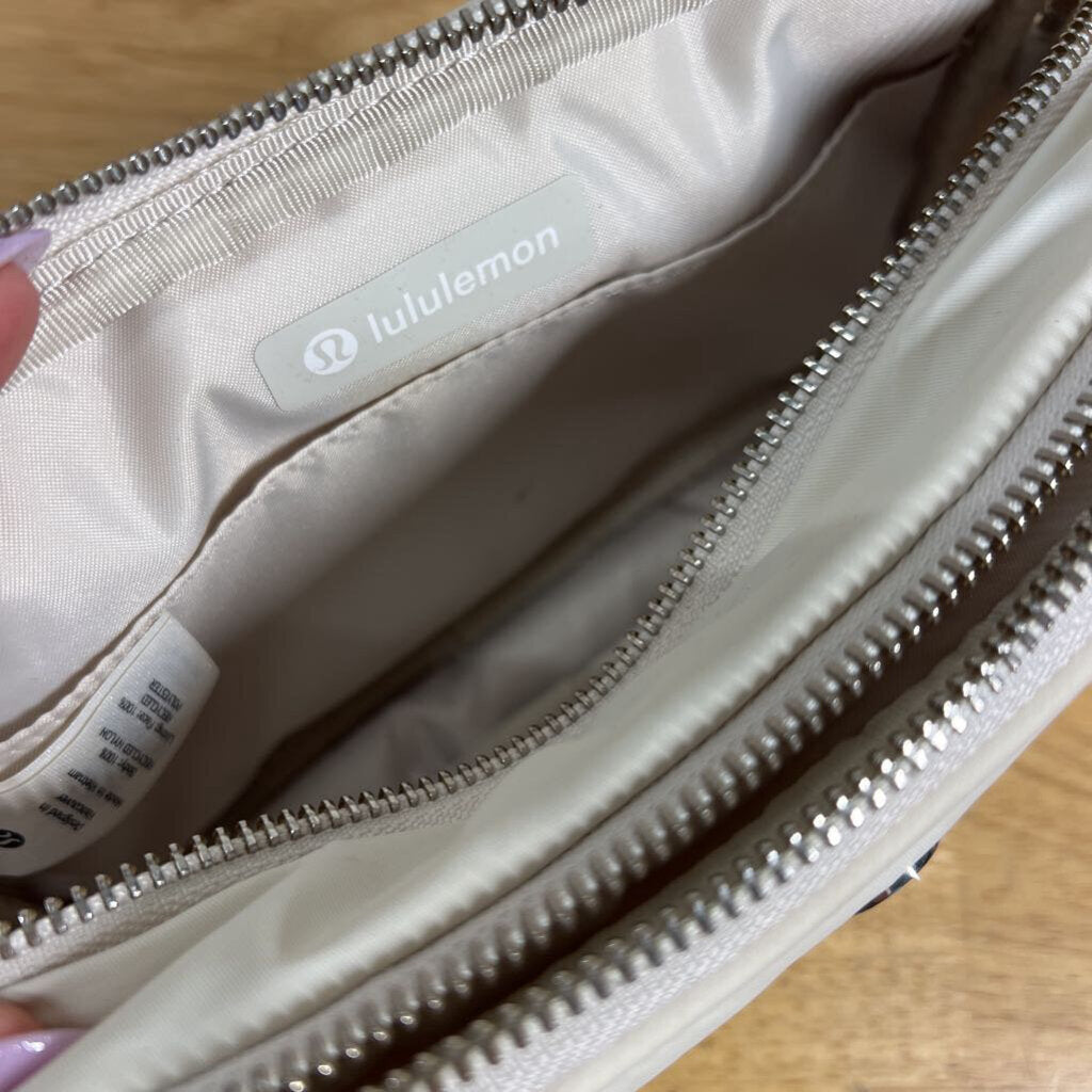 Lululemon Cream Crossbody Camera Bag