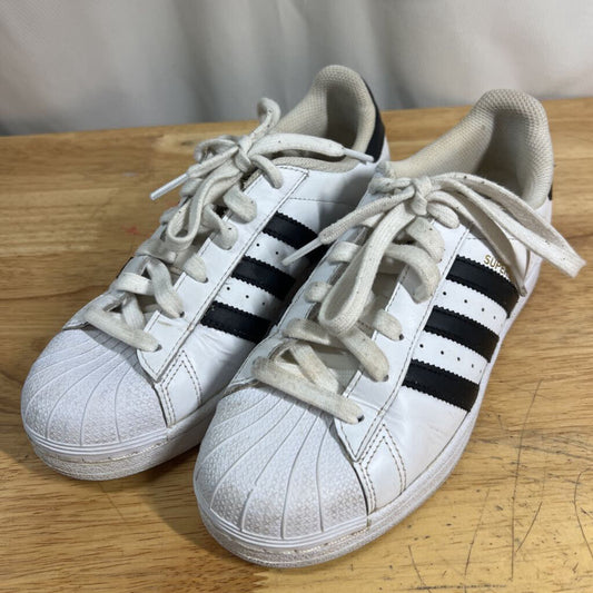 Adidas White/ Black Superstar Sneakers 5