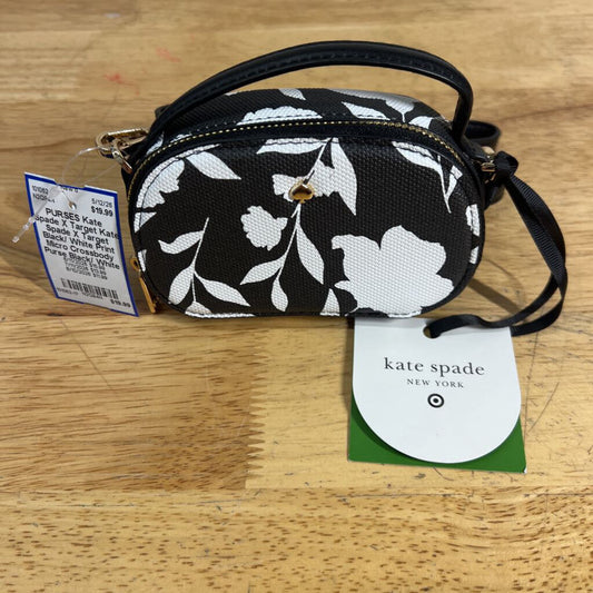 Kate Spade X Target Black/ White Print Micro Crossbody Purse