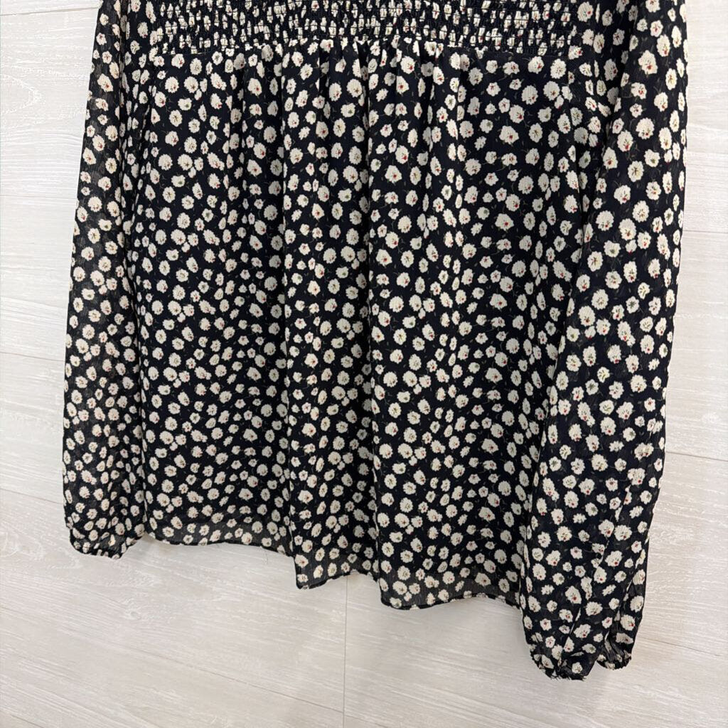 J Crew Black/ White Print Long Sleeve Top 14