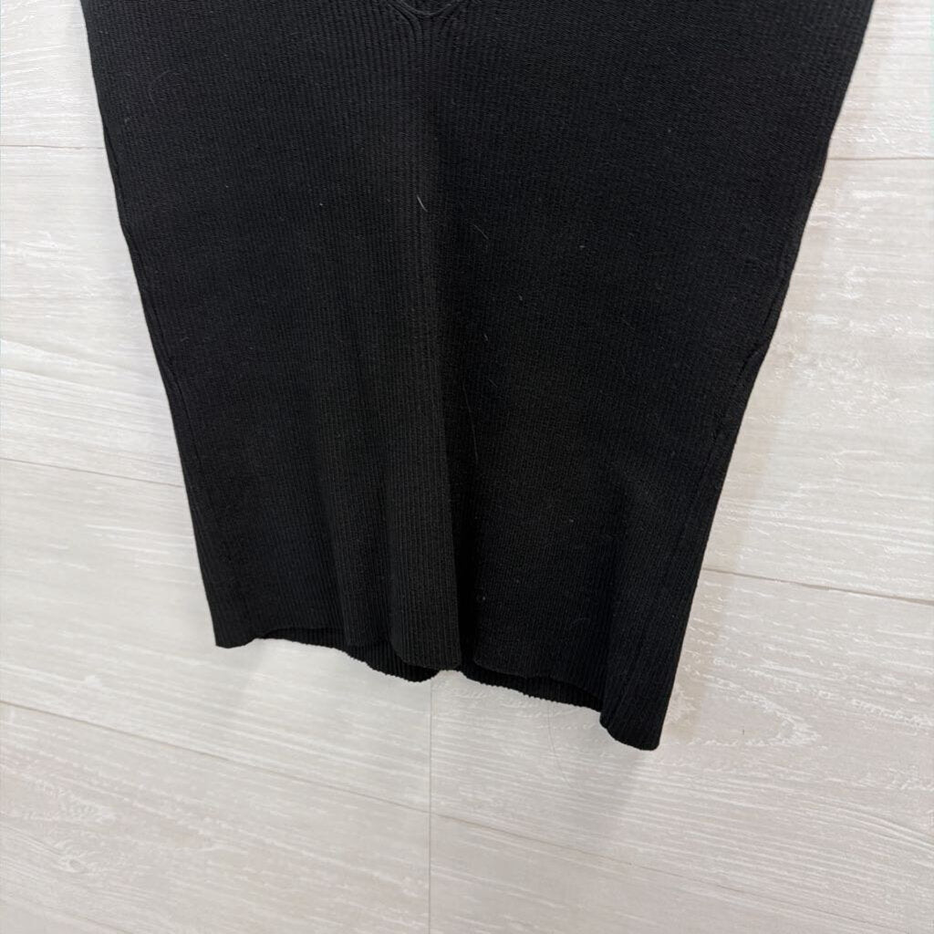 Cache Black Knit Beaded Tank Top Medium