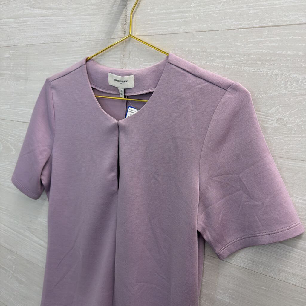 Banana Republic Purple Short Sleeve Top Small