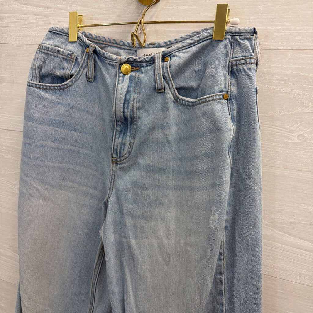 Level 99 Light Wash Wide Leg Jeans 29