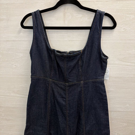 Dark Wash Denim Midi Dress Extra Small Petite