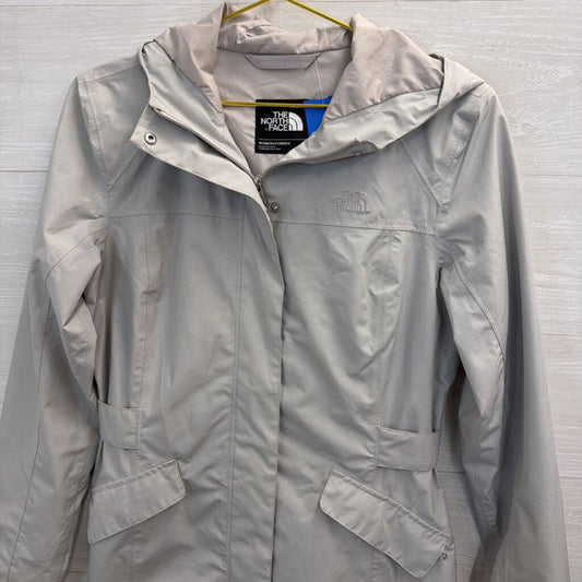 The North Face Grey Zip Up Hooded Jacket Medium