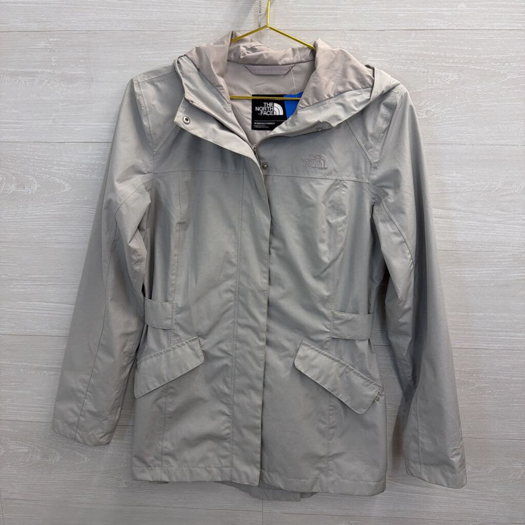 The North Face Grey Zip Up Hooded Jacket Medium