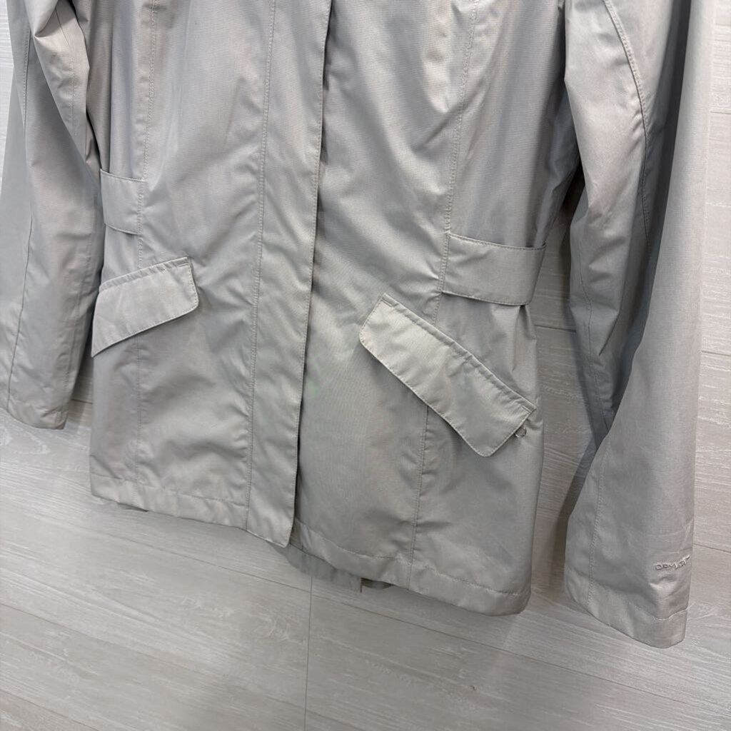 The North Face Grey Zip Up Hooded Jacket Medium
