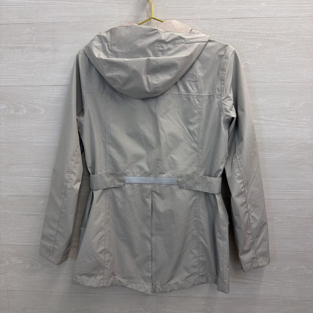 The North Face Grey Zip Up Hooded Jacket Medium