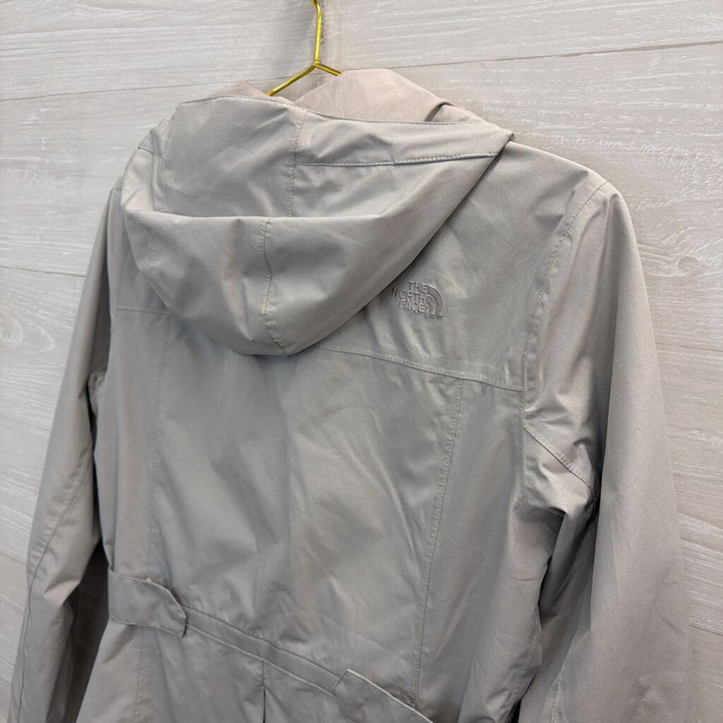The North Face Grey Zip Up Hooded Jacket Medium