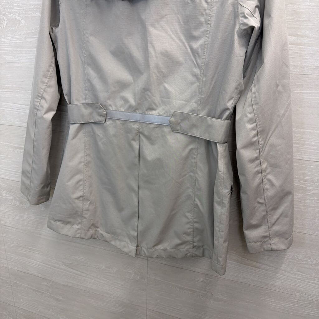 The North Face Grey Zip Up Hooded Jacket Medium