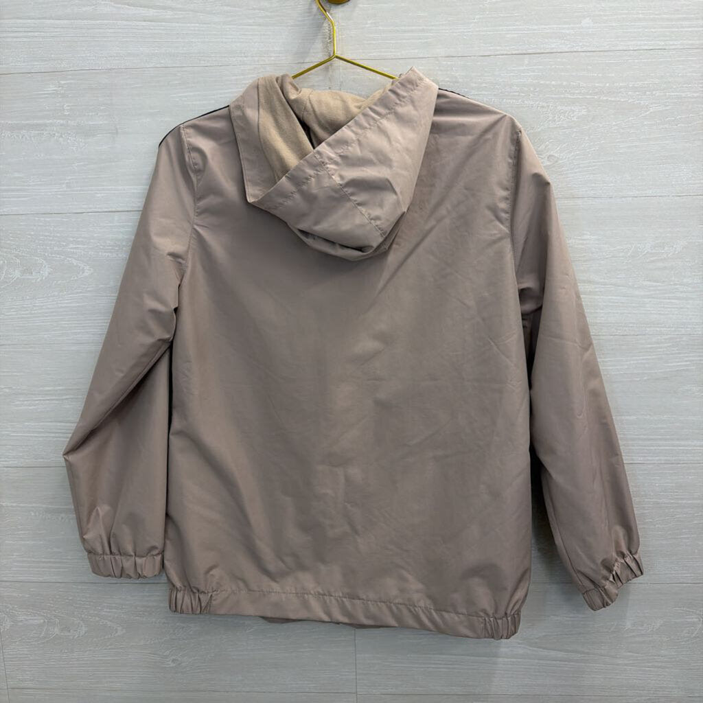 Spyder Grey/ Black Side Logo Stripe Zip Up Hooded Jacket Medium